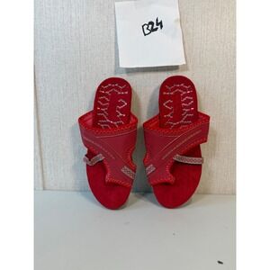 A‎ Andis Women's Red Flat Sandals Size 9